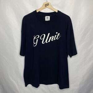 Vintage Y2K 50 Cent G Unit Heavyweight Script Logo Hip Hop Rap Tee XXL